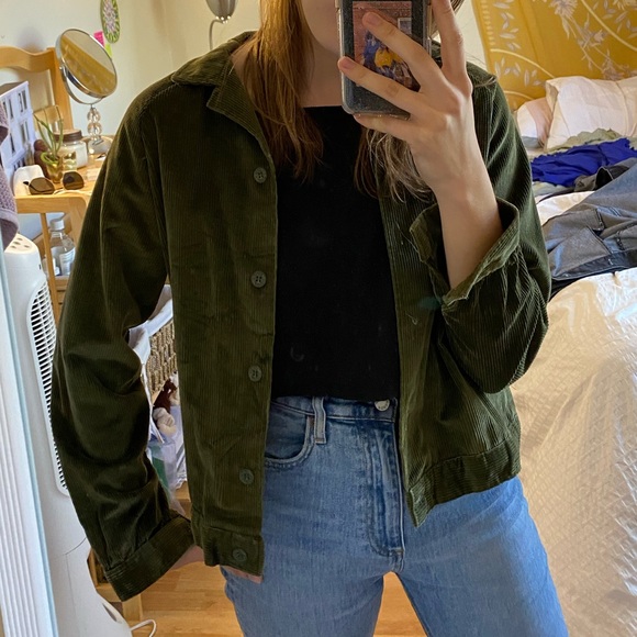 ‼️SOLD‼️ Vintage green corduroy Wrangler jacket - Picture 3 of 3